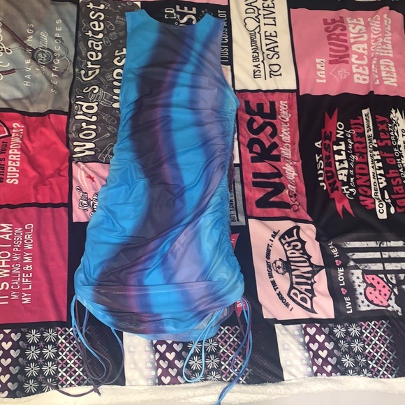 MOTEL blue tank dress NWT - Picture 9 of 10